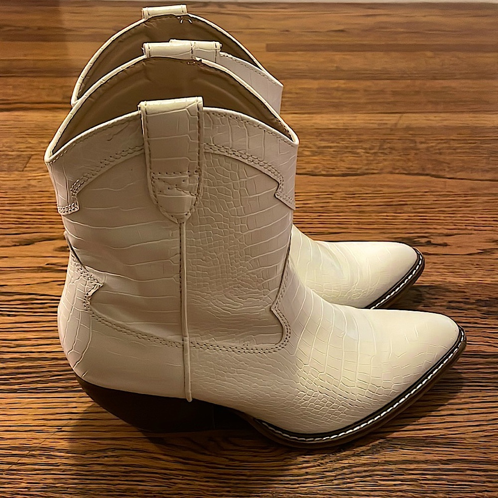 White cowboy boots